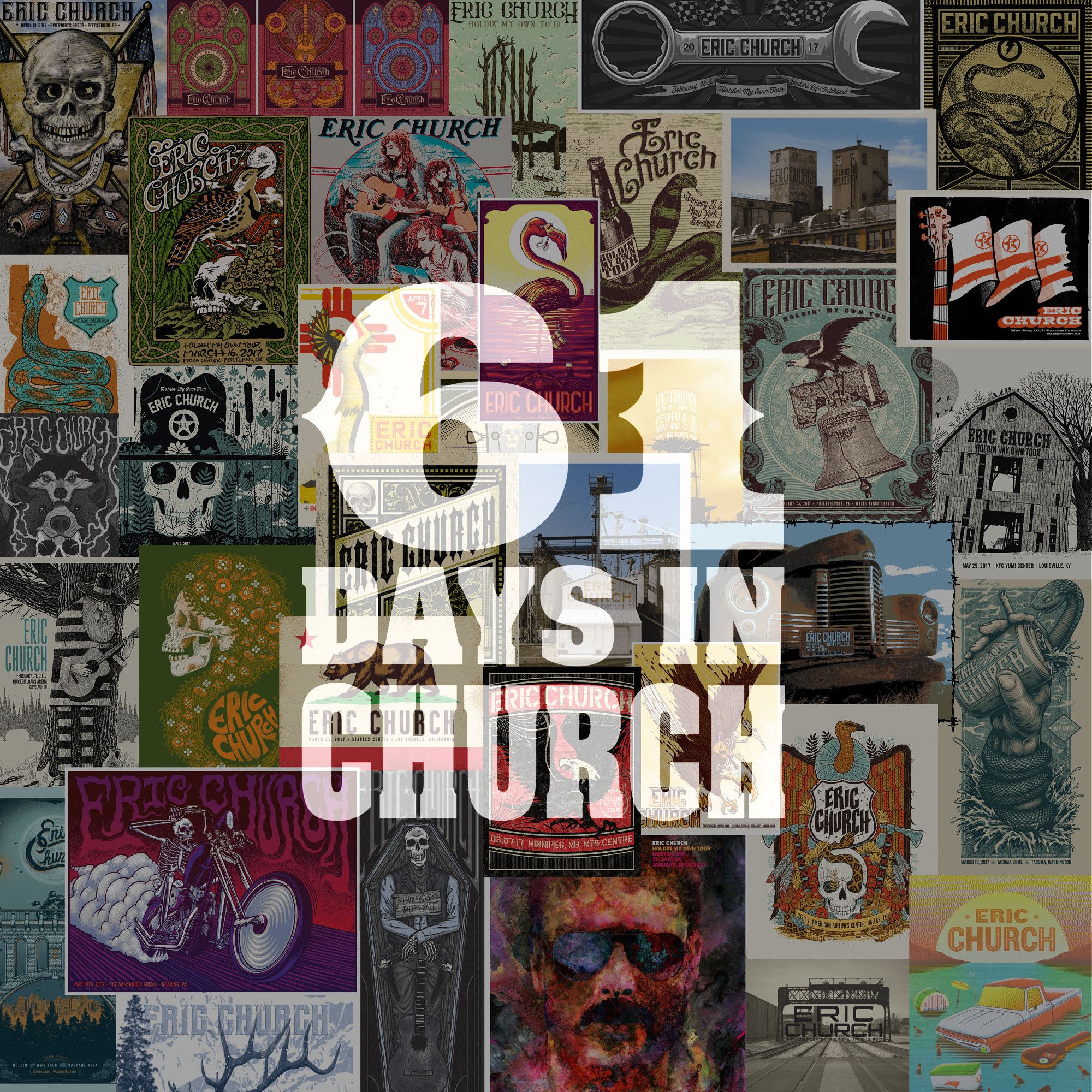 RELIVE ERIC CHURCH’S HOLDIN’ MY OWN TOUR: OVER 100 LIVE RECORDINGS RELEASED IN “61 DAYS IN CHURCH”
