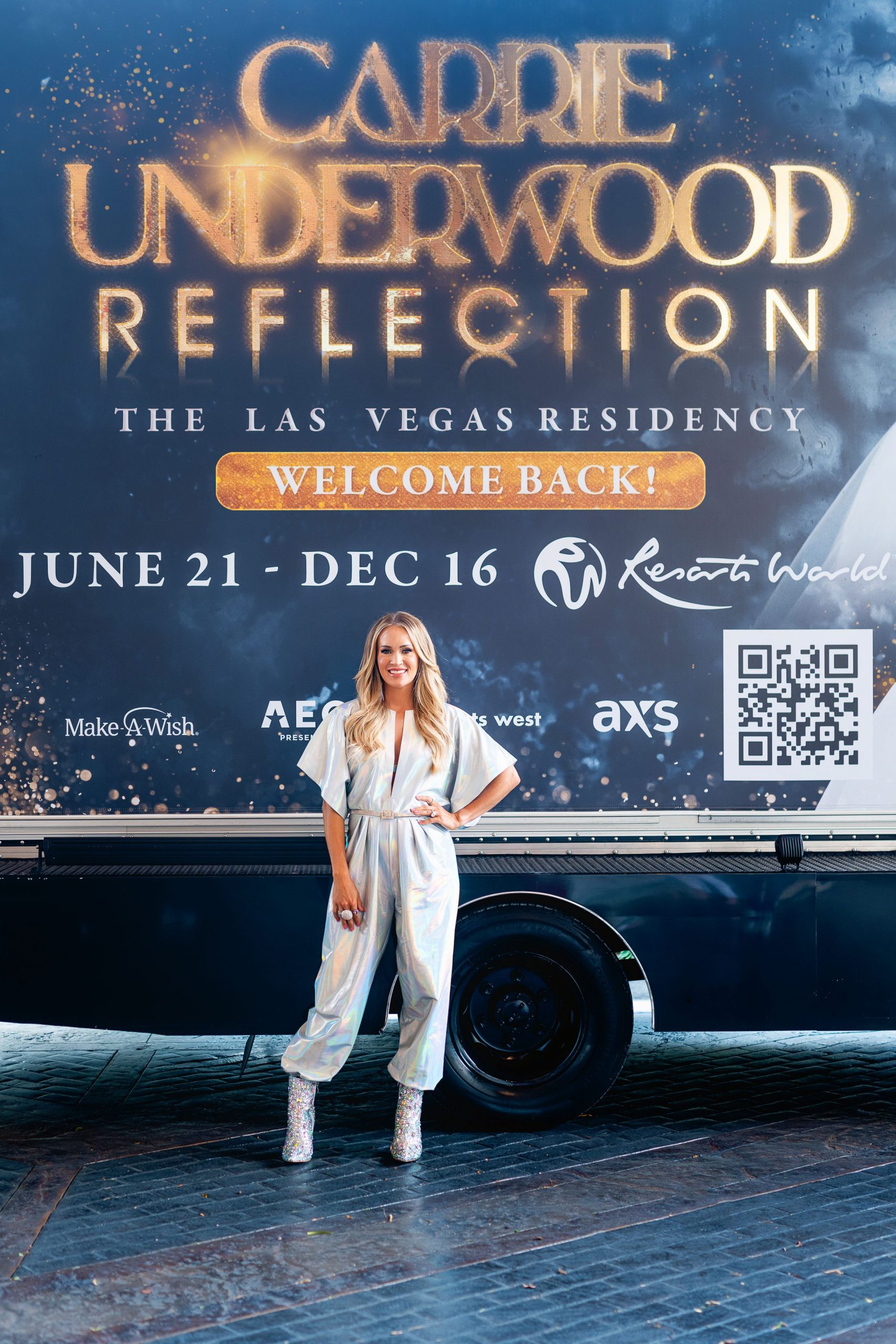 CARRIE UNDERWOOD RECEIVES GRAND WELCOME TO CELEBRATE HER JUNE 21 RETURN TO RESORTS WORLD LAS VEGAS FOR REFLECTION: THE LAS VEGAS RESIDENCY AT RESORTS WORLD THEATRE