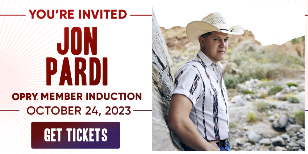 JON PARDI TO BE INDUCTED INTO THE GRAND OLE OPRY FAMILY OCTOBER 24 