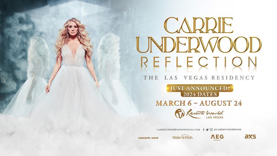 CARRIE UNDERWOOD ANNOUNCES LATEST EXTENSION OF “REFLECTION: THE LAS VEGAS RESIDENCY”AT RESORTS WORLD THEATRE WITH 18 NEW SHOWS IN 2024