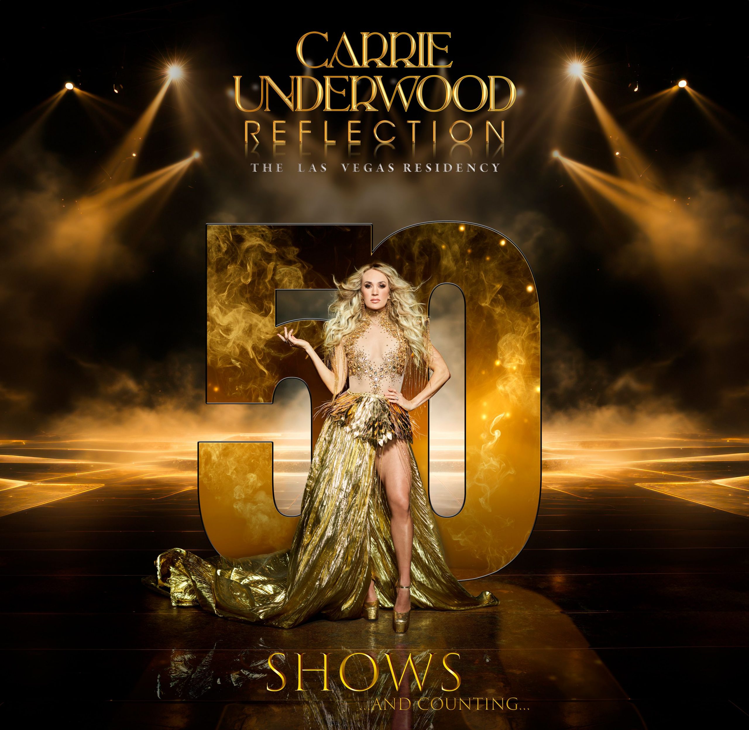 CARRIE UNDERWOOD CELEBRATES 50TH PERFORMANCEOF REFLECTION: THE LAS VEGAS RESIDENCY AT RESORTS WORLD THEATRE IN LAS VEGAS, JUNE 1
